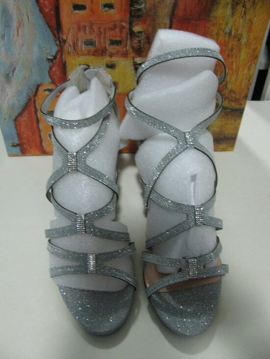 Bella Vita Shoes - * Bella Vita Silver Sandals 8 1/2 8.5 New in Box $79.99 Glitter Date Strappy